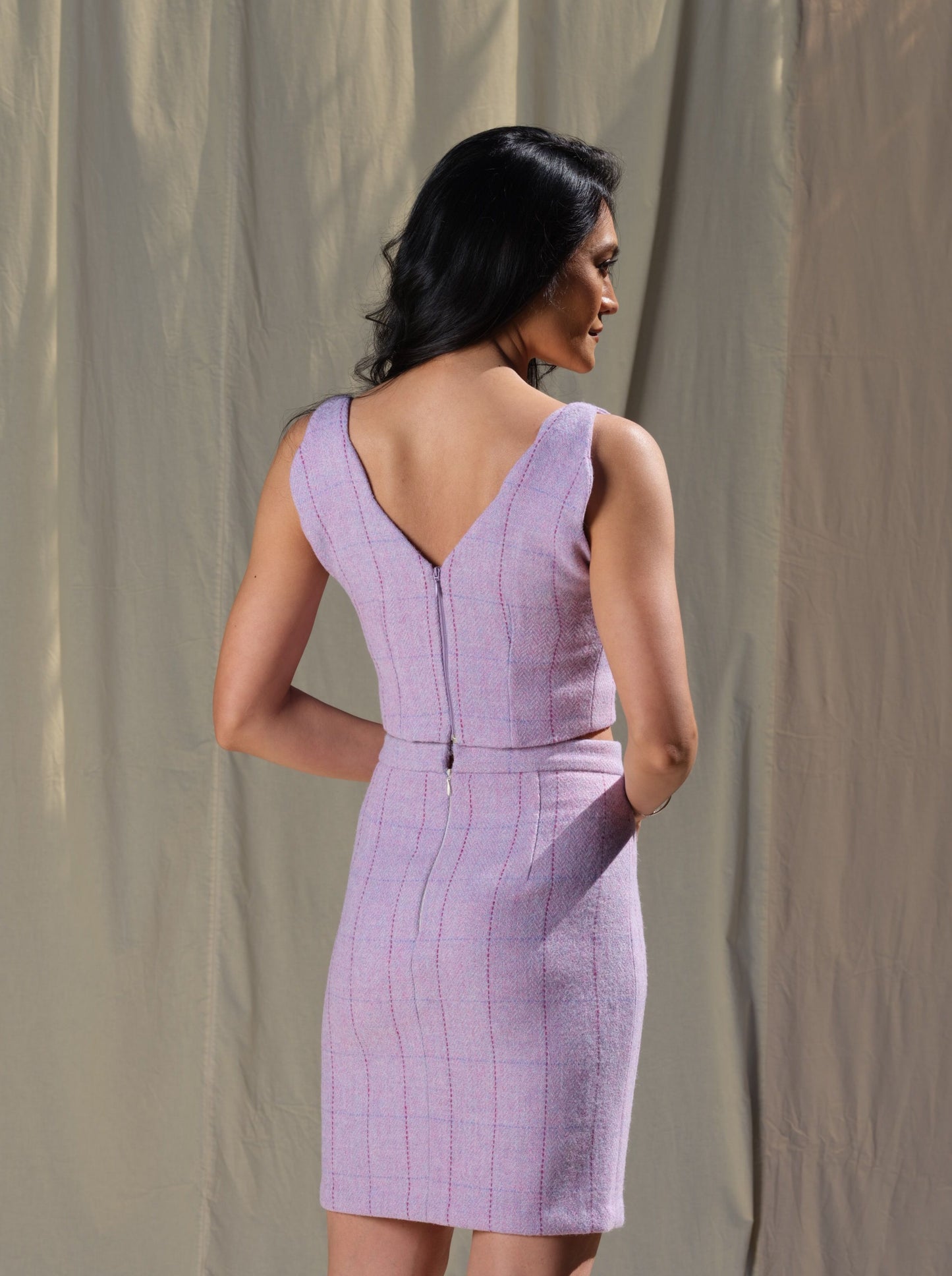 100% Harris Tweed skirt, entrepreneur set made with  the finest tweed. 